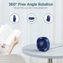 EasyAcc Ventilador Portátil USB Silencioso, Mini Ventiladores de Mesa con 3 Velocidades, 360 ° Rotación Vertical, Pequeño