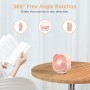 EasyAcc Ventilador Portátil USB Silencioso, Mini Ventiladores de Mesa con 3 Velocidades, 360 ° Rotación Vertical, Pequeño