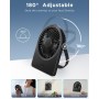 EasyAcc Ventilador Portátil USB Silencioso, Mini Ventiladores de Mesa con 3 Velocidades, 360 ° Rotación Vertical, Pequeño