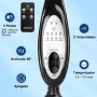 Aigostar Ventilador de Pie Silencioso, 9 Aspas, Mando a Distancia, 3 Velocidades, 3 Modos, Temporizador 7,5 Horas, Oscilante