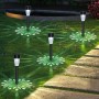 Aigostar- Luz Solares Exterior Jardin, Luz Fría 6500K, IP44 Impermeable, Luces LED Solar de Césped Exterior Jardin para Terraza,