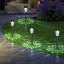 Aigostar- Luz Solares Exterior Jardin, Luz Fría 6500K, IP44 Impermeable, Luces LED Solar de Césped Exterior Jardin para Terraza,