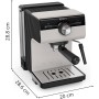 Krups Cafetera Espresso bomba Virtuoso Essential, 15 Bares de Presión, Boquilla de Vapor Dual, Thermoblock, Cuchara Medidora y