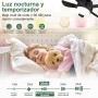 Ventilador de Casquillo con Luz LED, Ventilador de Techo con Base E27, 5 Palas, Motor DC 6 Velocidades Regulable, 6000K, ideal