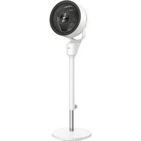 Dreo Ventilatore a Piantana Silenzioso 25dB, Oscillazione Orizzontale Automatica 80°, 3 Velocità, Portata fino a 24m, Potente