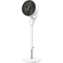 Dreo Ventilatore a Piantana Silenzioso 25dB, Oscillazione Orizzontale Automatica 80°, 3 Velocità, Portata fino a 24m, Potente