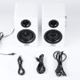 Sanyun SW208 Altavoces de estantería activos Bluetooth 5.0 de 3 "- Unidad de altavoz de fibra de carbono de 60W - DAC integrado