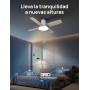 Dreo ventilador de techo silencioso con lámpara LED, 112 cm, reversible, 5CCT, 6 velocidades, fácil de instalar, temporizador,