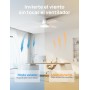 Dreo ventilador de techo silencioso con lámpara LED, 112 cm, reversible, 5CCT, 6 velocidades, fácil de instalar, temporizador,