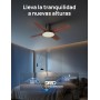 Dreo ventilador de techo silencioso con lámpara LED, 112 cm, reversible, 5CCT, 6 velocidades, fácil de instalar, temporizador,