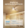 Dreo ventilador de techo silencioso con lámpara LED, 112 cm, reversible, 5CCT, 6 velocidades, fácil de instalar, temporizador,