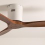 CREATE / WINDCALM/Ventilador de techo ABS con luz blanco aspas efecto madera clara con Wifi y mando / 40W, Silencioso, Ø132 cm,