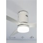 CREATE / WINDCALM/Ventilador de techo ABS con luz blanco aspas efecto madera clara con Wifi y mando / 40W, Silencioso, Ø132 cm,