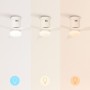 CREATE / WINDCALM/Ventilador de techo ABS con luz blanco aspas efecto madera clara con Wifi y mando / 40W, Silencioso, Ø132 cm,