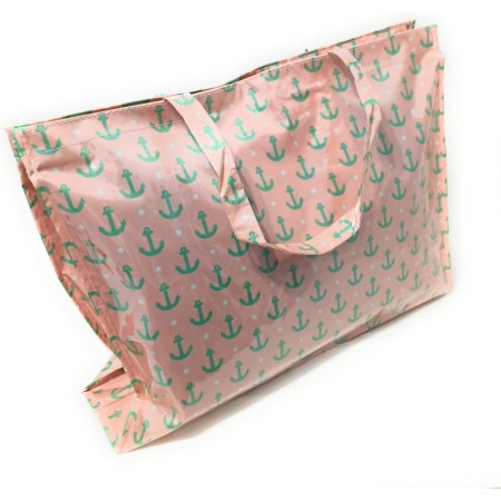 Bolso grande Playa Plástico Reciclado Multiuso Piscina Picnic Compras Bolso de verano familiar Impermeable con Cremallera y