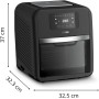 Moulinex Dual Easy Fry 8,3 L – Freidora de aire dual, ahorro energético de hasta 70%, capacidad de 5,2 L y 3,1 L, 7 programas,