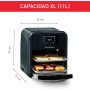 Moulinex Dual Easy Fry 8,3 L – Freidora de aire dual, ahorro energético de hasta 70%, capacidad de 5,2 L y 3,1 L, 7 programas,