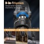 JYGMPRO Taladro Percutor a Bateria 21V, Taladro Atornillador Bateria con 2x2.0Ah Baterías, Atornillador Electrico 42Nm, 25+3