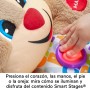 Fisher-Price Ríe y Aprende Perrito Primeros Descubrimientos, peluche interactivo con luces y sonidos, juguete bebé +6 meses,
