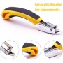 Removedor de Grapas,2 Pcs Extractor de Grapas Herramienta de Extracción de Grapas de Alta Resistencia con Mango Antideslizante