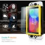 ivoler 4 Piezas Protector Pantalla para Nintendo Switch 2 Model 2025, Incluye Marco de Instalación Fácil, Cristal Vidrio
