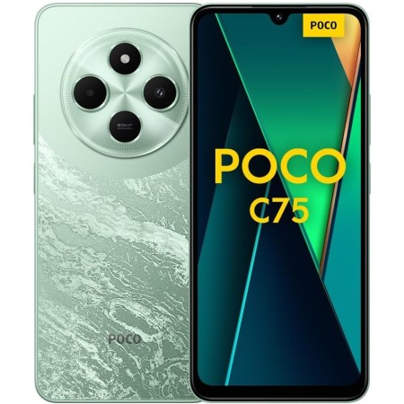 Xiaomi Poco C75 - Smartphone de 6+128GB, Pantalla inmersiva de 6.88” 120Hz, MediaTek Helio G81-Ultra, cámara Dual de 50MP IA,