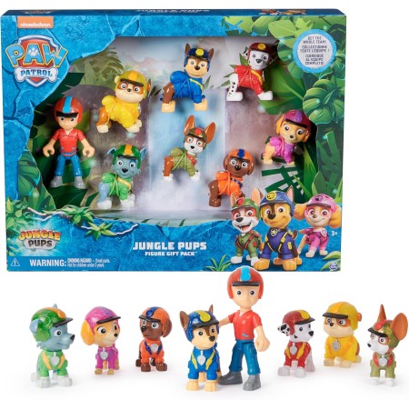 Paw Patrol Patrulla Canina - Pack Figuras Patrulla Canina Jungle PUPS - 8 Figuras Coleccionables 6068184 - Juegos Infantiles -