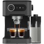 Cecotec Cafetera Express Manual Power Espresso 20. 850 W, Presión 20 Bares, Depósito de 1,6L, Brazo Doble Salida, Vaporizador,