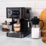 Cecotec Cafetera Express Manual Power Espresso 20. 850 W, Presión 20 Bares, Depósito de 1,6L, Brazo Doble Salida, Vaporizador,