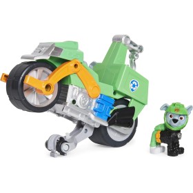 Patrulla Canina - Moto Pups Deluxe y Figura Rocky - Moto de Juguete Que Hace Caballitos - 6060545 - Juguetes Niños 3 Años + -