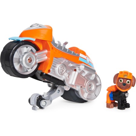 Patrulla Canina - Moto Pups Deluxe y Figura Rocky - Moto de Juguete Que Hace Caballitos - 6060545 - Juguetes Niños 3 Años + -