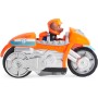 Patrulla Canina - Moto Pups Deluxe y Figura Rocky - Moto de Juguete Que Hace Caballitos - 6060545 - Juguetes Niños 3 Años + -