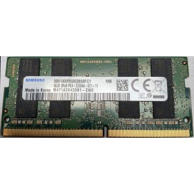 Samsung 16GB DDR4 3200MHz PC4-25600 1.2V 2Rx8 260-Pin SODIMM Módulo de Memoria RAM para computadora portátil M471A2K43DB1-CWE