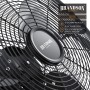 Brandson - Ventilador estilo retro - Ventiladoresde mesa - ventilador de suelo 30cm - alto flujo de aire - inclinable - negro