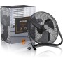 Brandson - Ventilador estilo retro - Ventiladoresde mesa - ventilador de suelo 30cm - alto flujo de aire - inclinable - negro