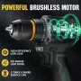 Gisam 16.8V Destornillador Electrico, 2 En 1 Taladro Atornillador Batería, Max 50Nm Atornillador Electrico Kit con 2 x 2000mAh