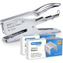 Rapesco 1298A Porpoise Grapadora de Tenaza con 10.000 Grapas Tipo 26/8 mm, Capacidad para 45 Hojas, Cromo