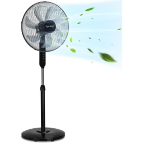 Taylor Swoden Ventilador de pie Potente, Oscilante, Altura Regulable, Ventiladores Silencioso, 3 Velocidades, 7 Aspas, Rejilla