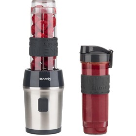 H.Koenig Mini batidora Smoothie maker Compacto 570mL SMOO9 Sin BPA Potente 300W, Batidora de Smoothie 2 Botellas Portátiles, 4