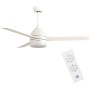 Grunkel - Ventilador de Techo con luz LED y aspas instalación reversibles blanco y madera - SKYECO-42 - Mando a distancia. 6