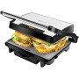 Cecotec Parrilla Eléctrica Rock'Ngrill 1500 Rapid, 1500 W, Revestimiento de Piedra Rockstone, Placa Superior Adaptable en
