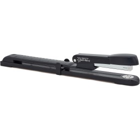 Rapesco A590FBA3 Germ-Savvy Antibacteriano, Marlin Grapadora de Brazo Largo, Negro