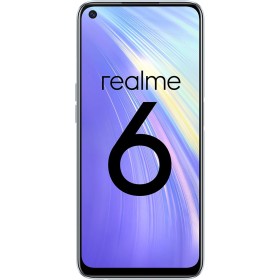 realme 6 – Smartphone de 6.5”, 8 GB RAM + 128 GB ROM, Procesador OctaCore, Cuádruple Cámara AI 64MP, Dual Sim, Color Comet White