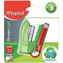 Maped Grapadora de Oficina Greenlogic Mini 26/6, Modelo Compacto, Grapadora Manual Metálica, Compatible con Grapas 24/6 y 26/6,