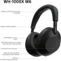 Sony WH-1000XM6 Auriculares Bluetooth inalámbricos con Noise Cancelling, Sonido de Alta resolución, cómodos, diseño Plegable,