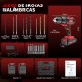 Sundpey Taladro Percutor a Bateria - 21V Atornillador Electrico con 2x2.0Ah Baterias, 45Nm Max Taladro Atornillador Batería
