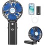 HandFan 5200 mAh Mini ventilador portátil USB limpiable, ventilador de batería recargable batería móvil Power, 5 velocidades,