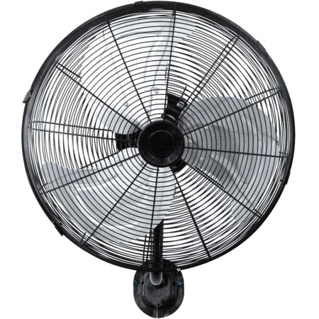 Ventilador de Pared 120W | Ventilador de Pared silencioso diseño Industrial oscilante y orientable Arrecife Ø55 cm Grande