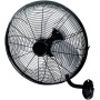 Ventilador de Pared 120W | Ventilador de Pared silencioso diseño Industrial oscilante y orientable Arrecife Ø55 cm Grande