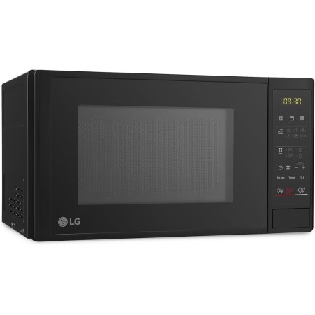 LG MH6535GIB - Microondas con grill, 1000 W, Smart Inverter, Display digital, Color Negro Transparente, 1000 W, 25 l